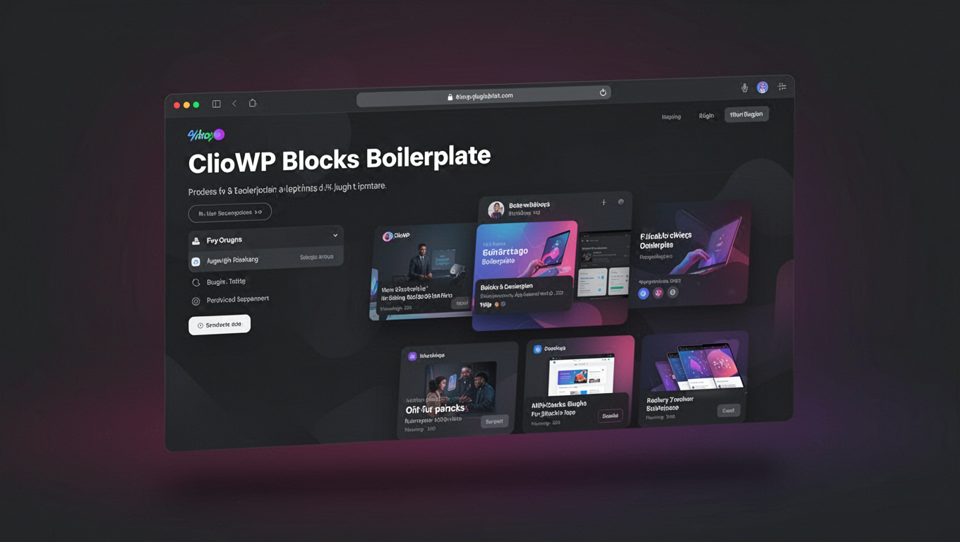 Preview of ClioWP Blocks Boilerplate