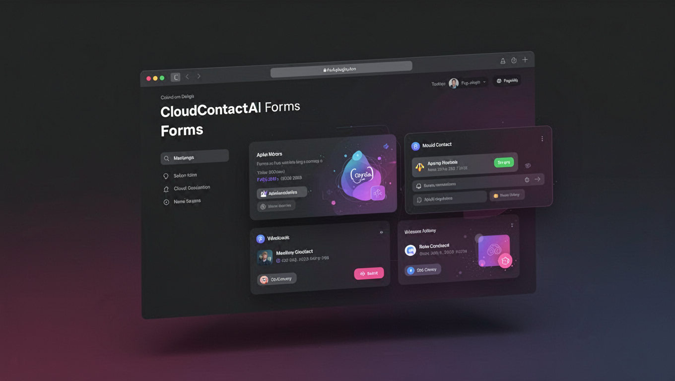 Preview of CloudContactAI Forms