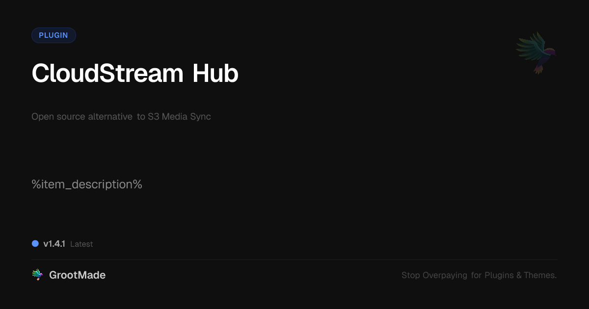 Preview of CloudStream Hub