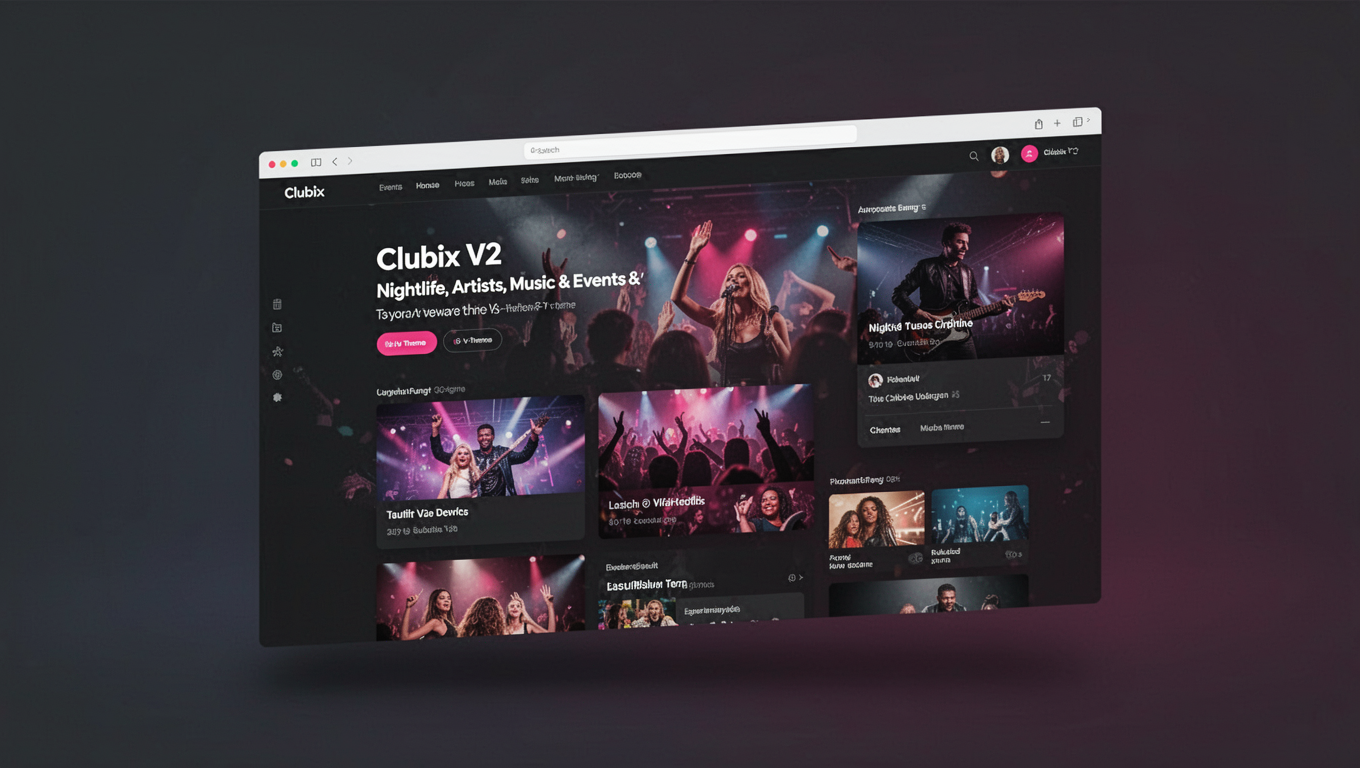 Preview of Clubix V2 - Nightlife, Artists, Music & Events WP Theme