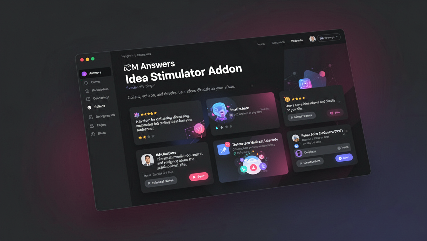 Preview of CM Answers Idea Stimulator Addon