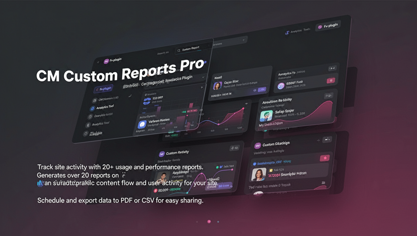 Preview of CM Custom Reports Pro