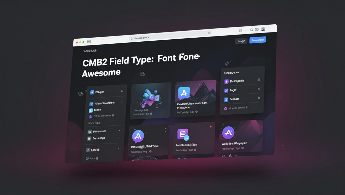 Preview of CMB2 Field Type: Font Awesome