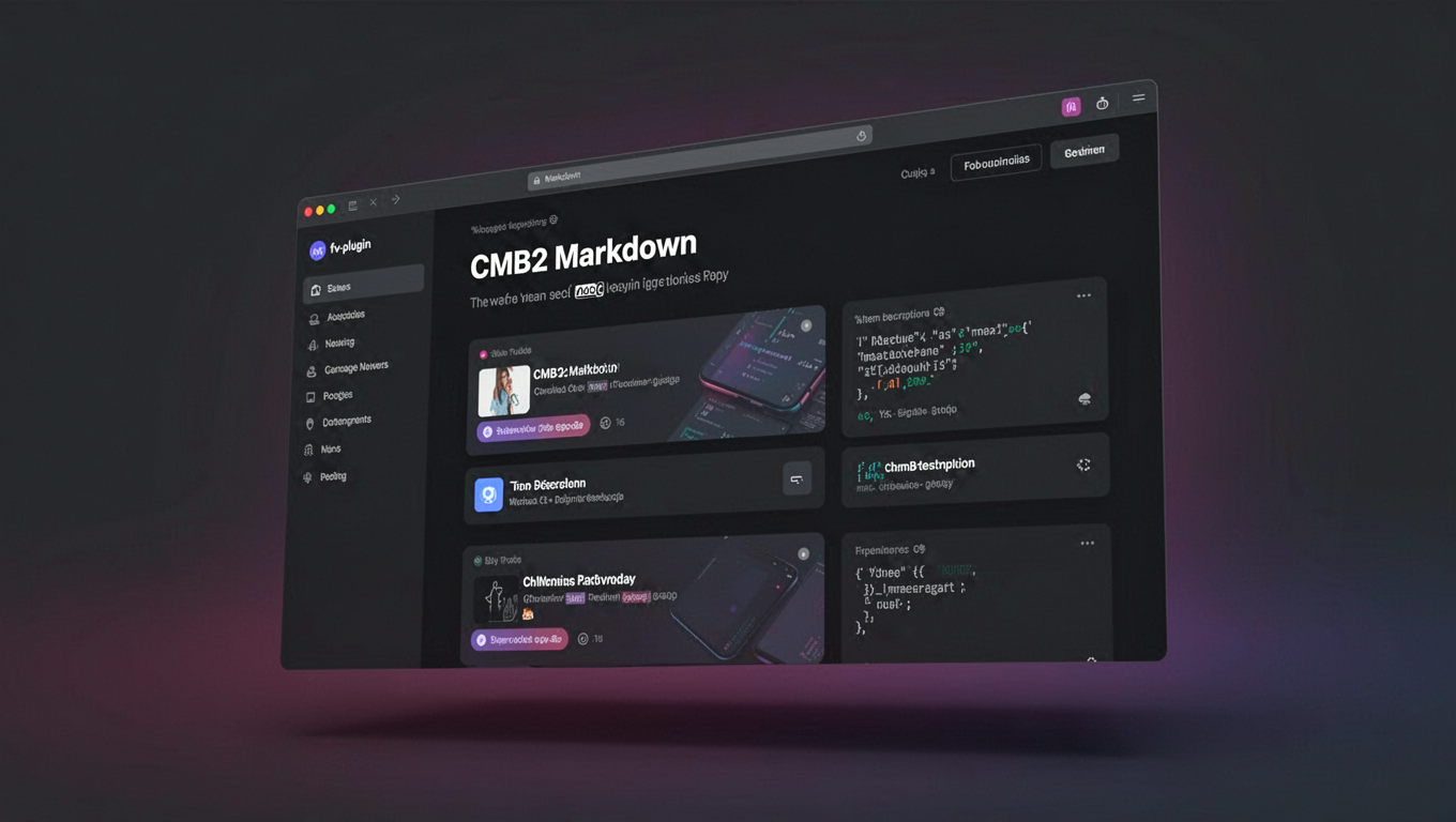 Preview of CMB2 Markdown