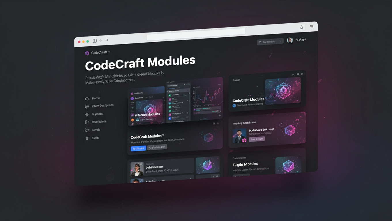 Preview of CodeCraft Modules
