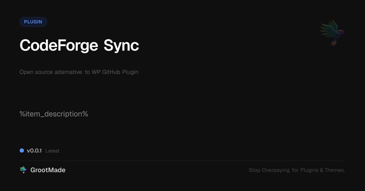 Preview of CodeForge Sync