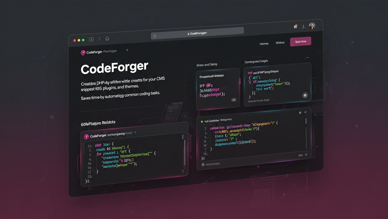 Preview of CodeForger