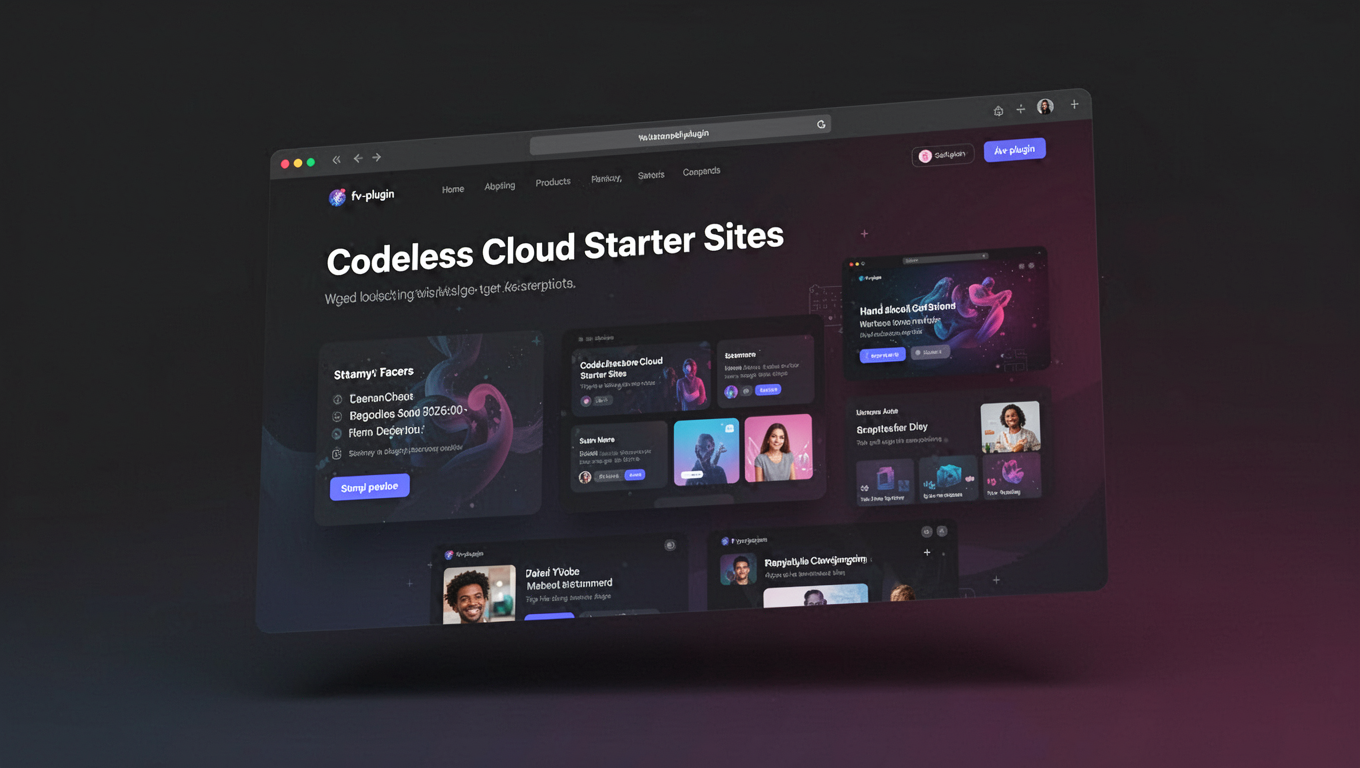 Preview of Codeless Cloud Starter Sites