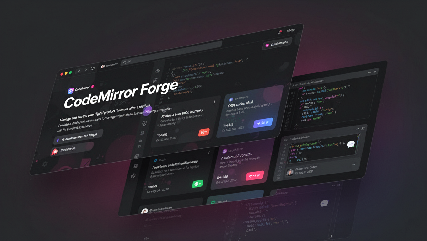 Preview of CodeMirror Forge