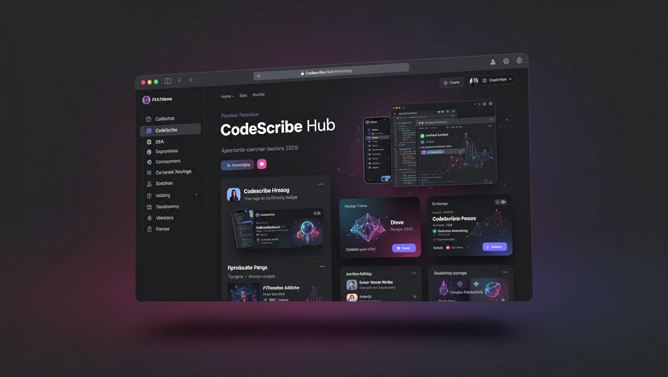 Preview of CodeScribe Hub
