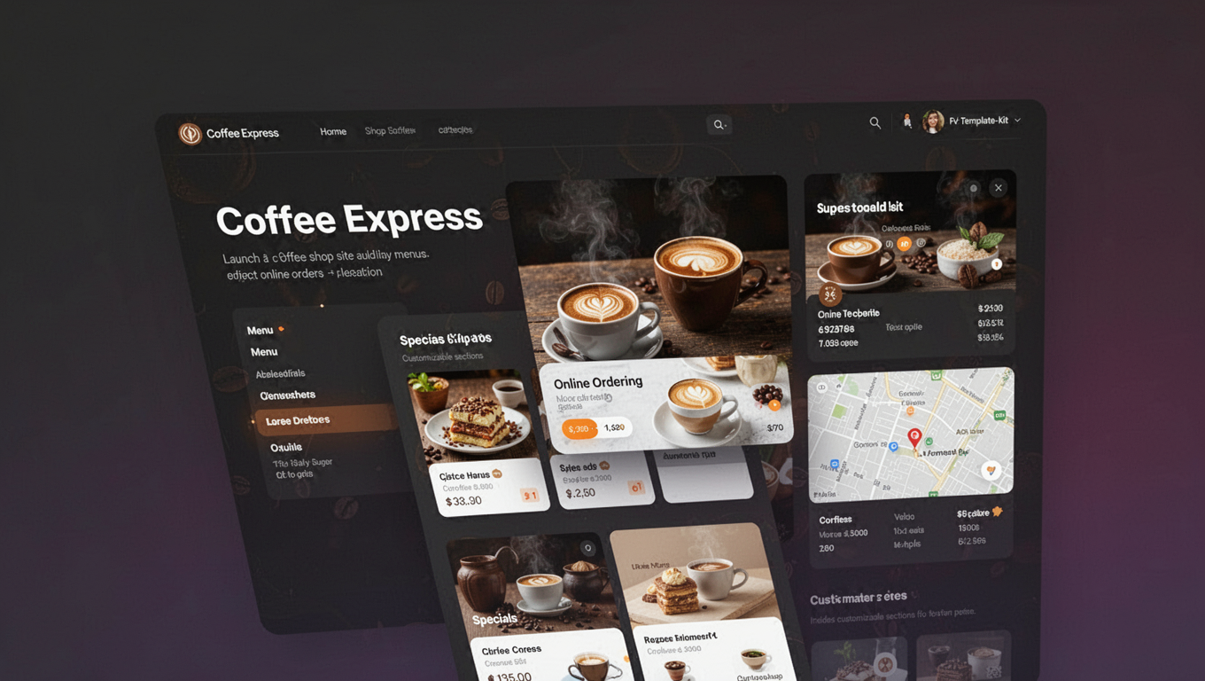 Preview of Coffee Express - Coffee Shop Template