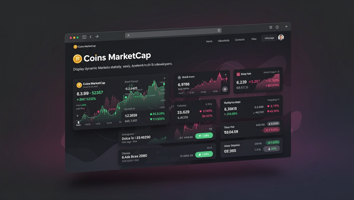 Preview of Coins MarketCap