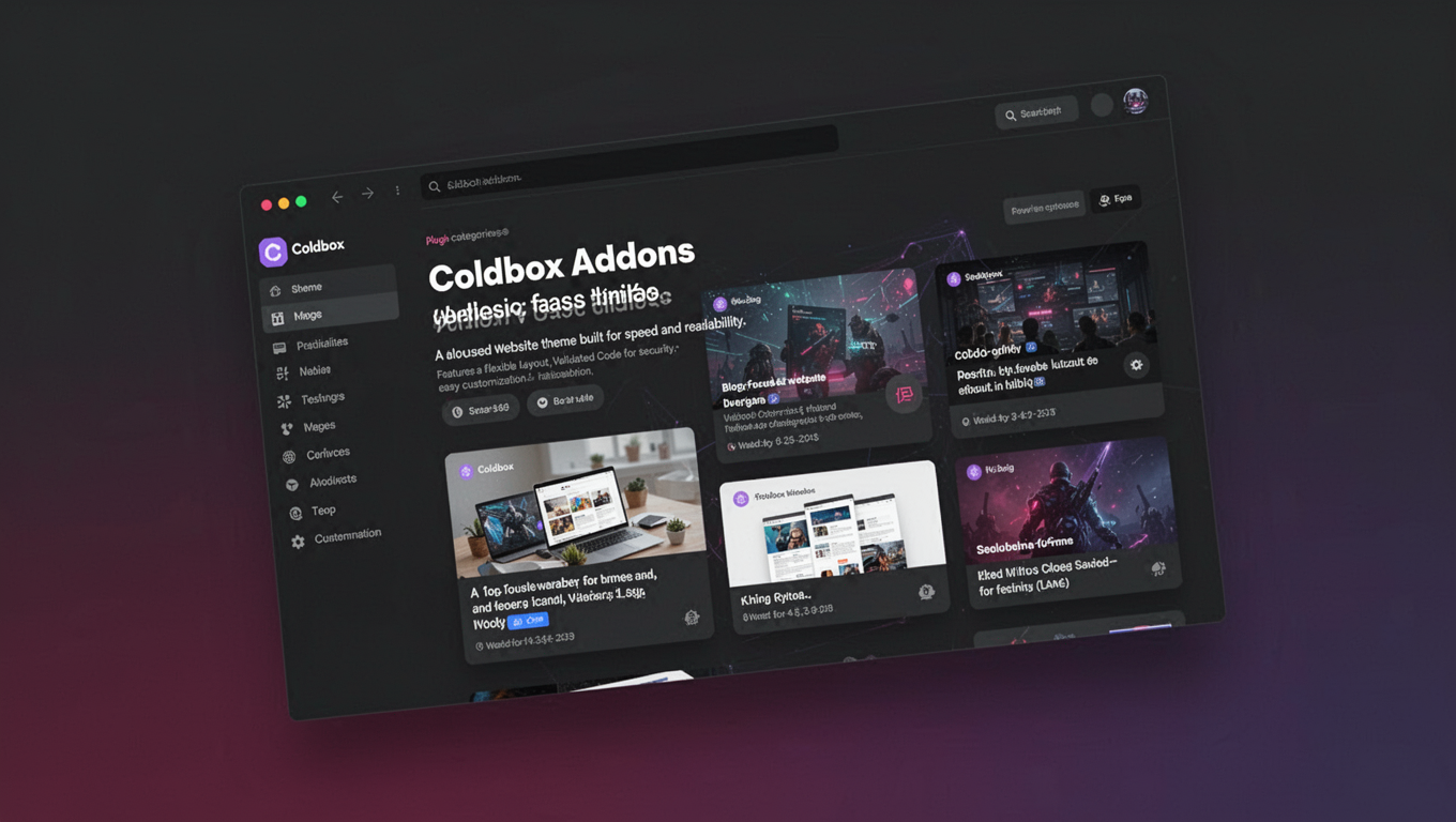 Preview of Coldbox Addons