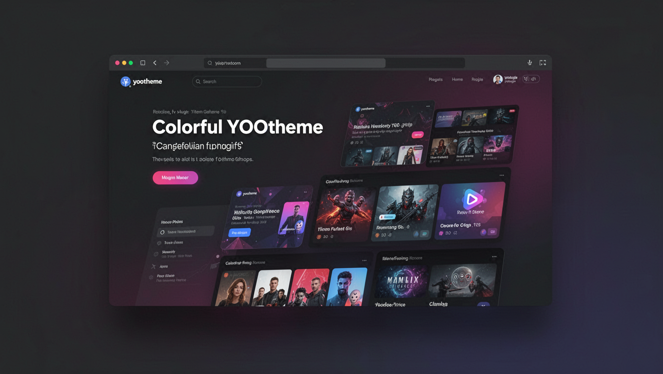 Preview of Colorful YOOtheme