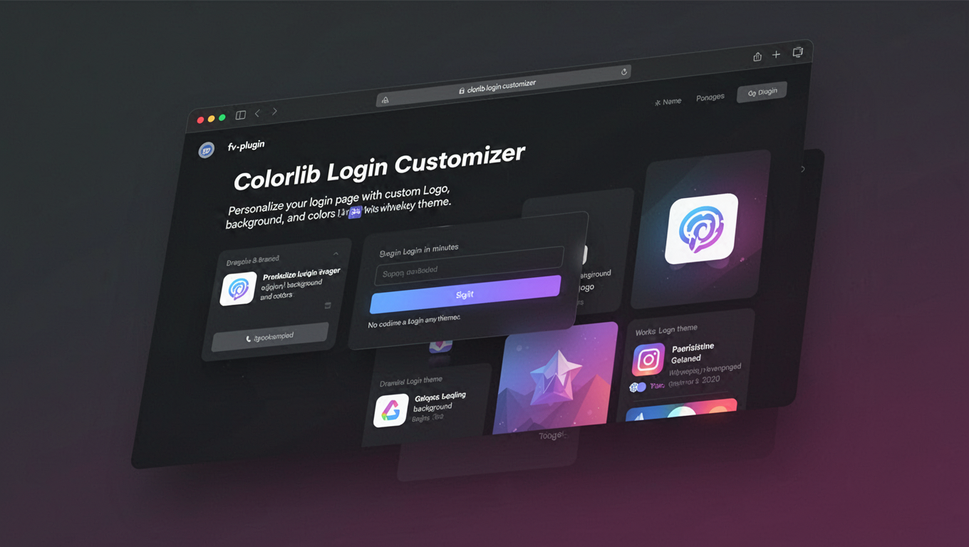 Preview of Colorlib Login Customizer