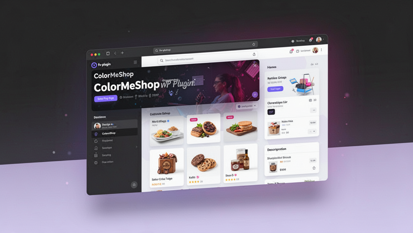 Preview of ColorMeShop WP Plugin