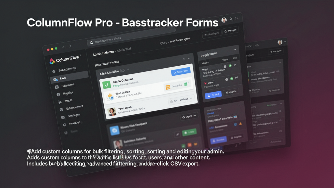Preview of ColumnFlow Pro - Basstracker Forms