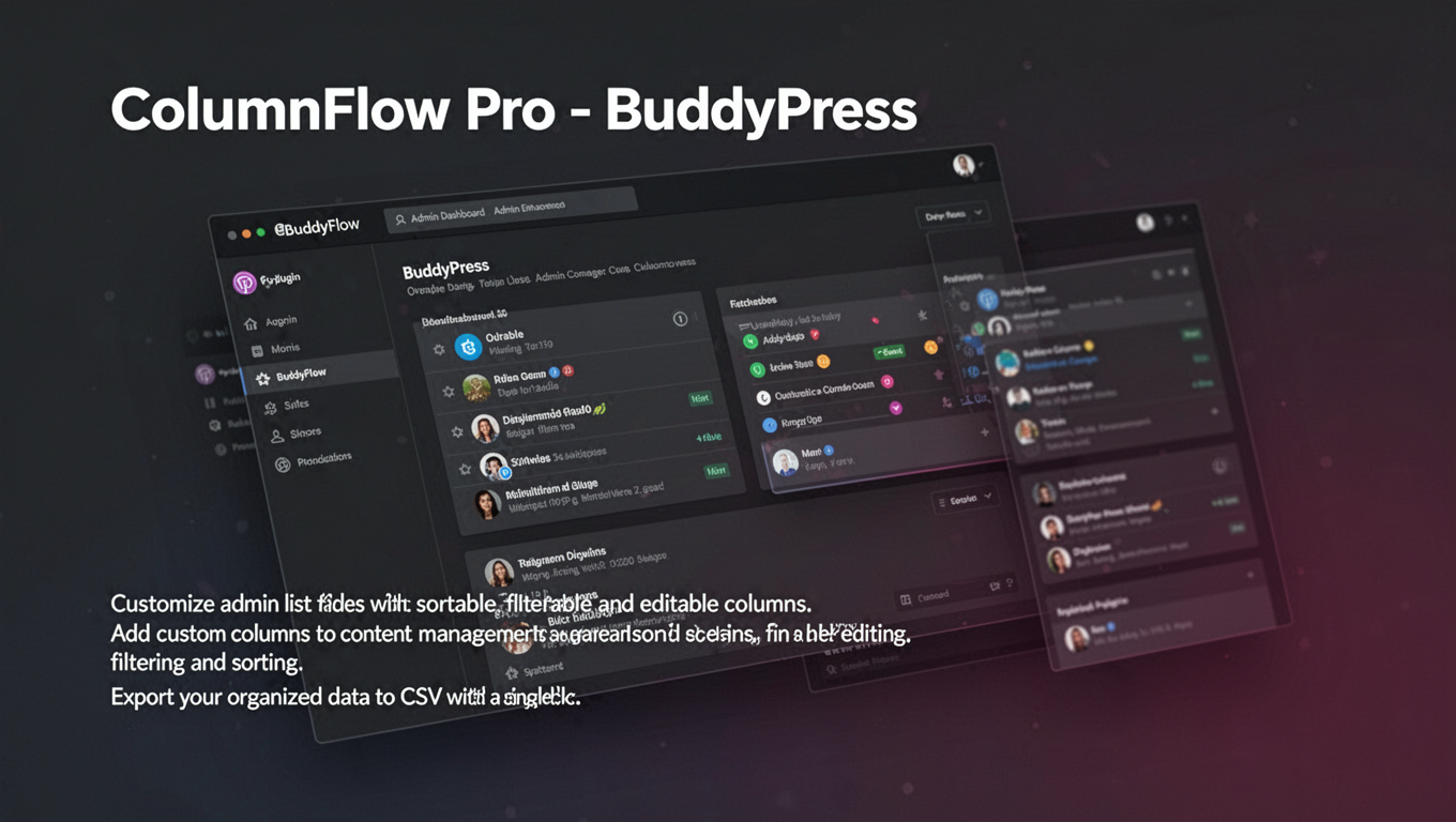 Preview of ColumnFlow Pro - BuddyPress