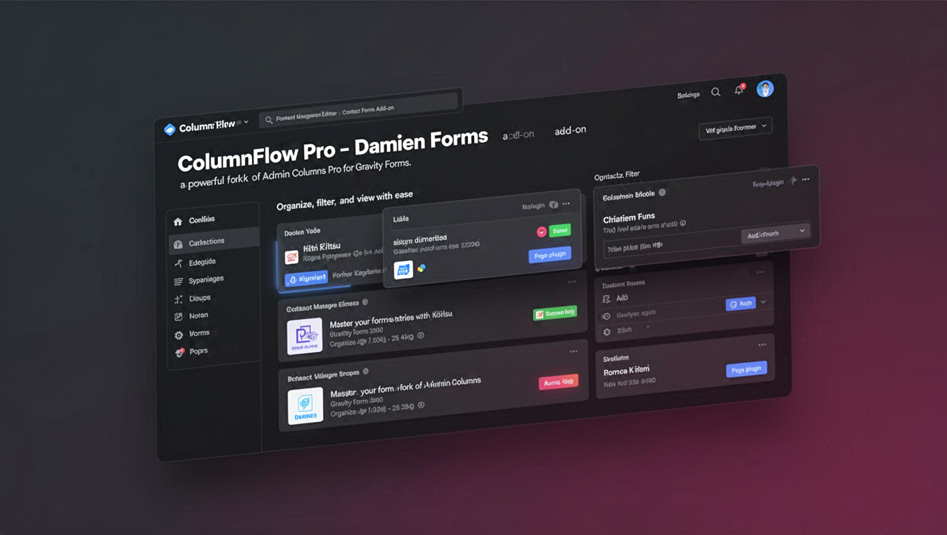 Preview of ColumnFlow Pro - Damien Forms add-on