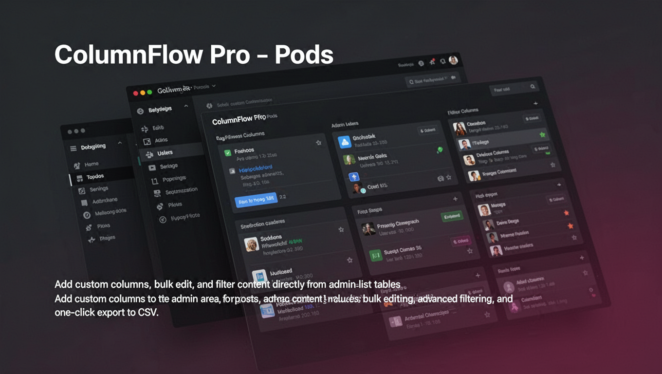 Preview of ColumnFlow Pro - Pods