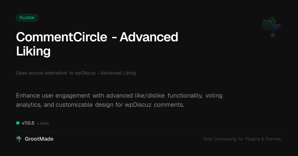 Preview of CommentCircle - Advanced Liking