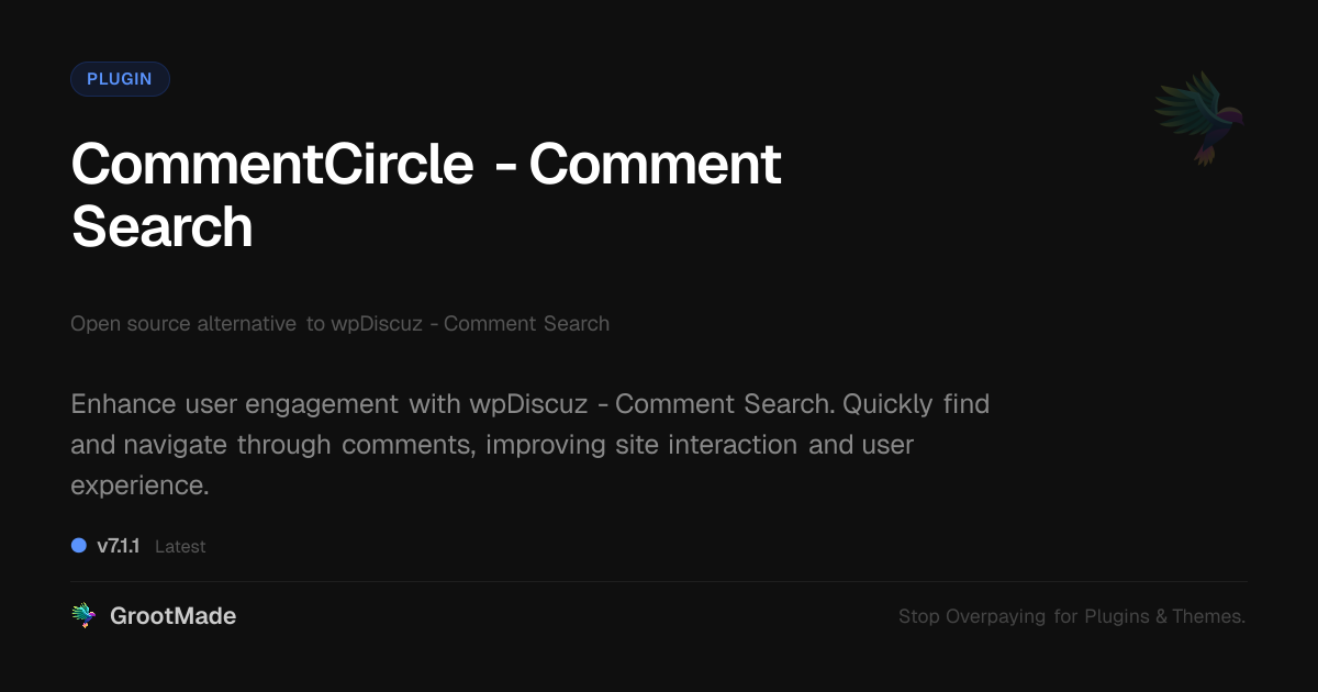 Preview of CommentCircle - Comment Search