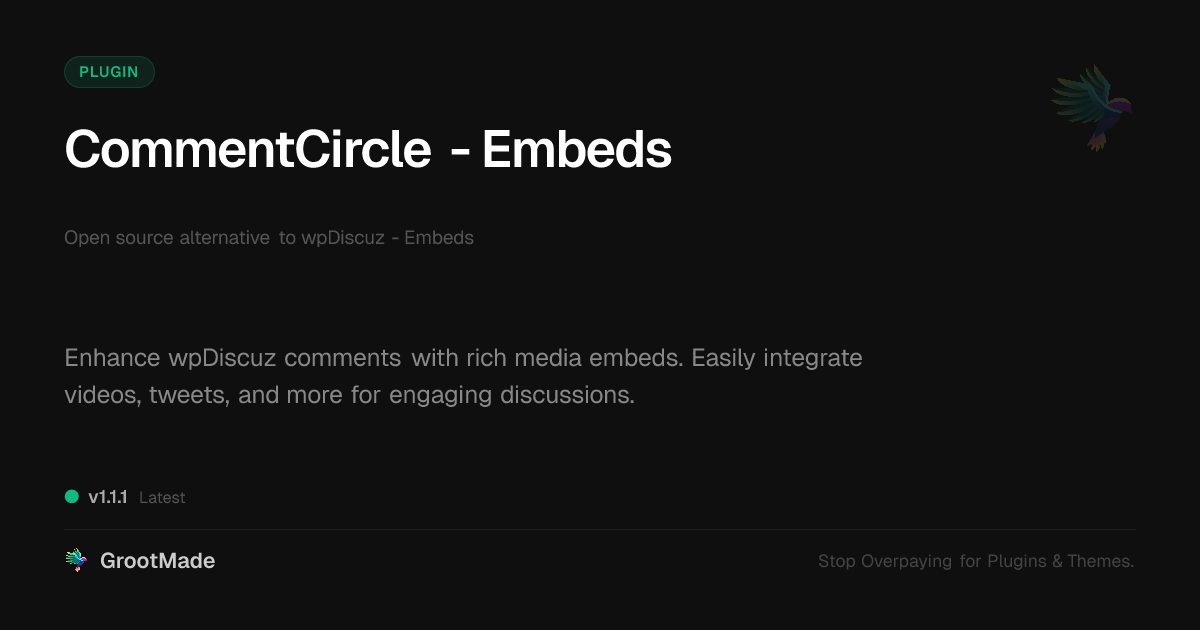 Preview of CommentCircle - Embeds