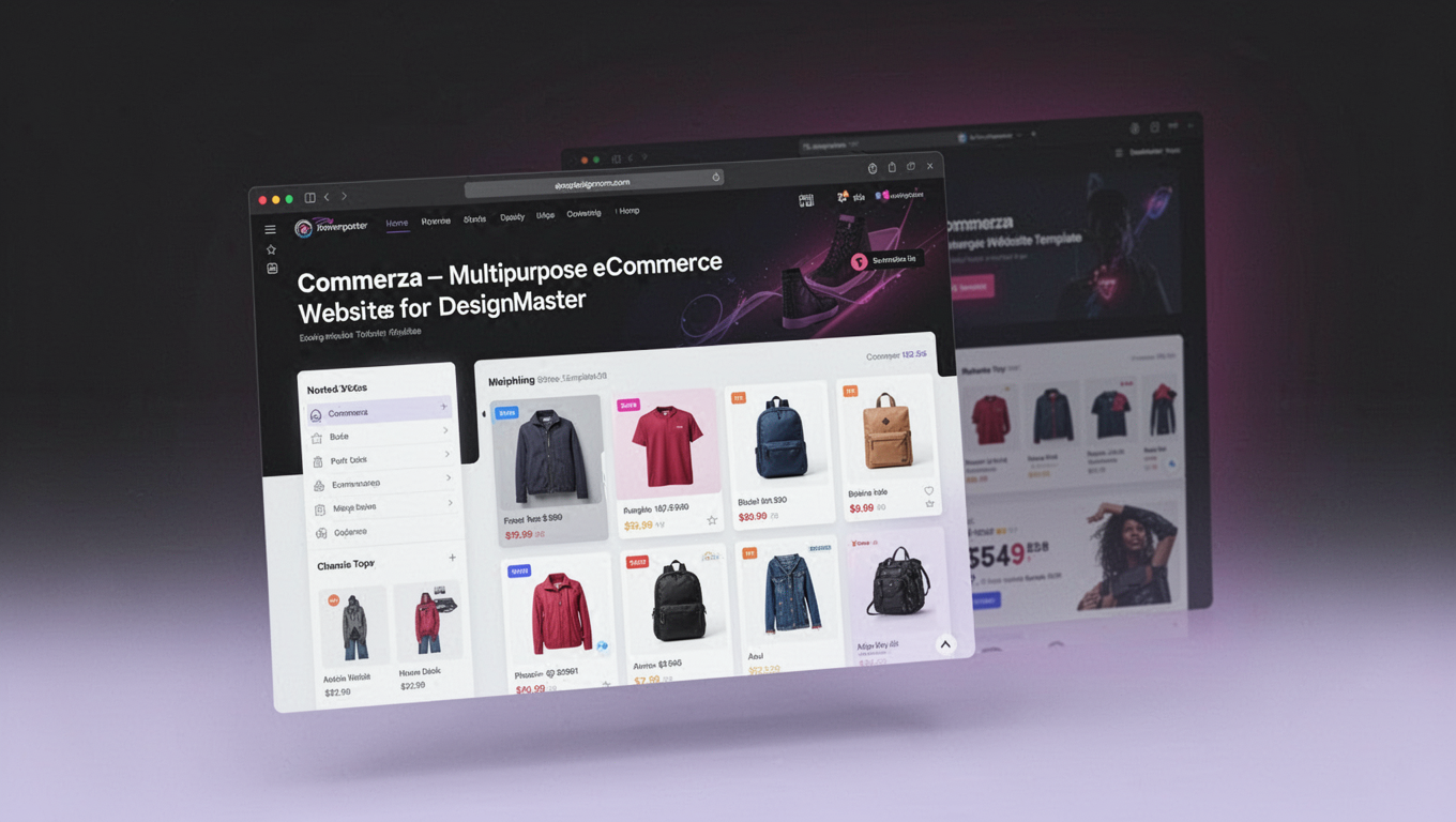 Preview of Commerza – Multipurpose eCommerce Website Template for DesignMaster