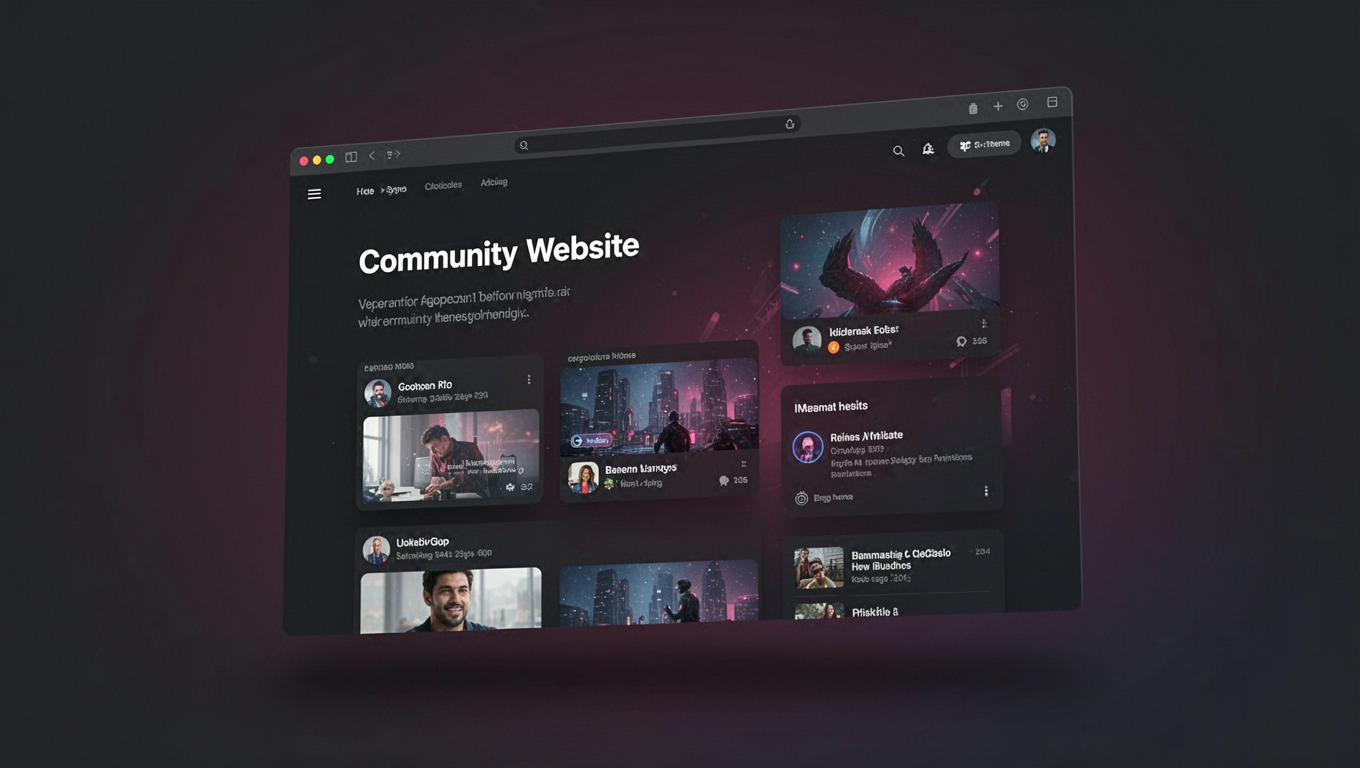 Preview of Community Website