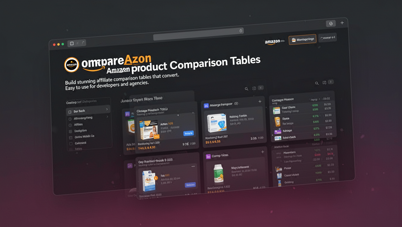 Preview of CompareAzon - Amazon Product Comparison Tables