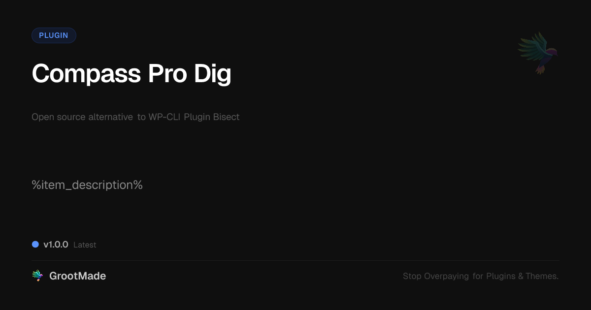 Preview of Compass Pro Dig