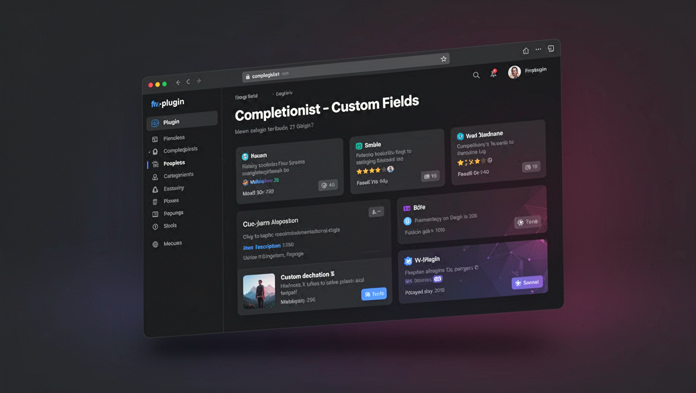 Preview of Completionist - Custom Fields