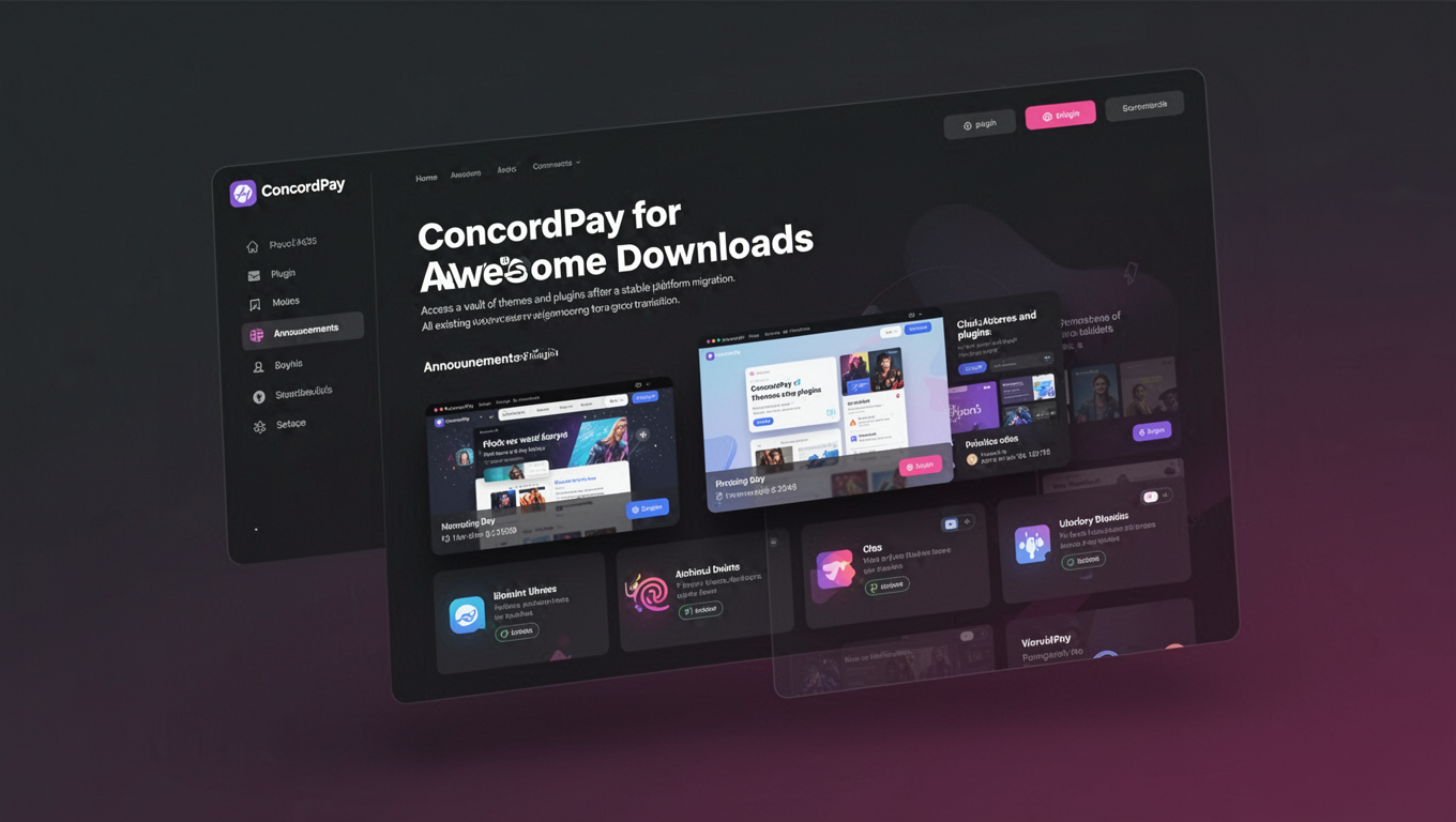 Preview of ConcordPay for Awesome Downloads