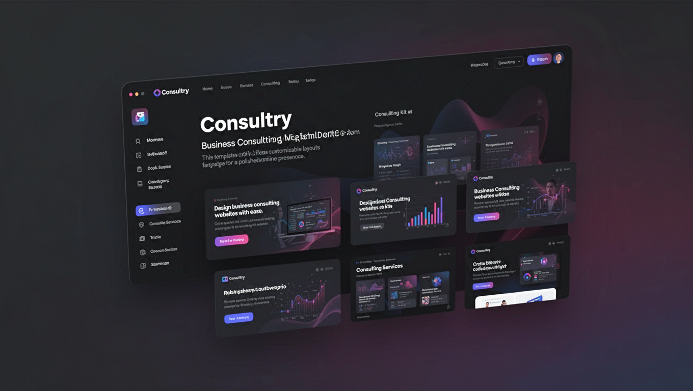 Preview of Consultry - Business Consulting Elementor Template Kit