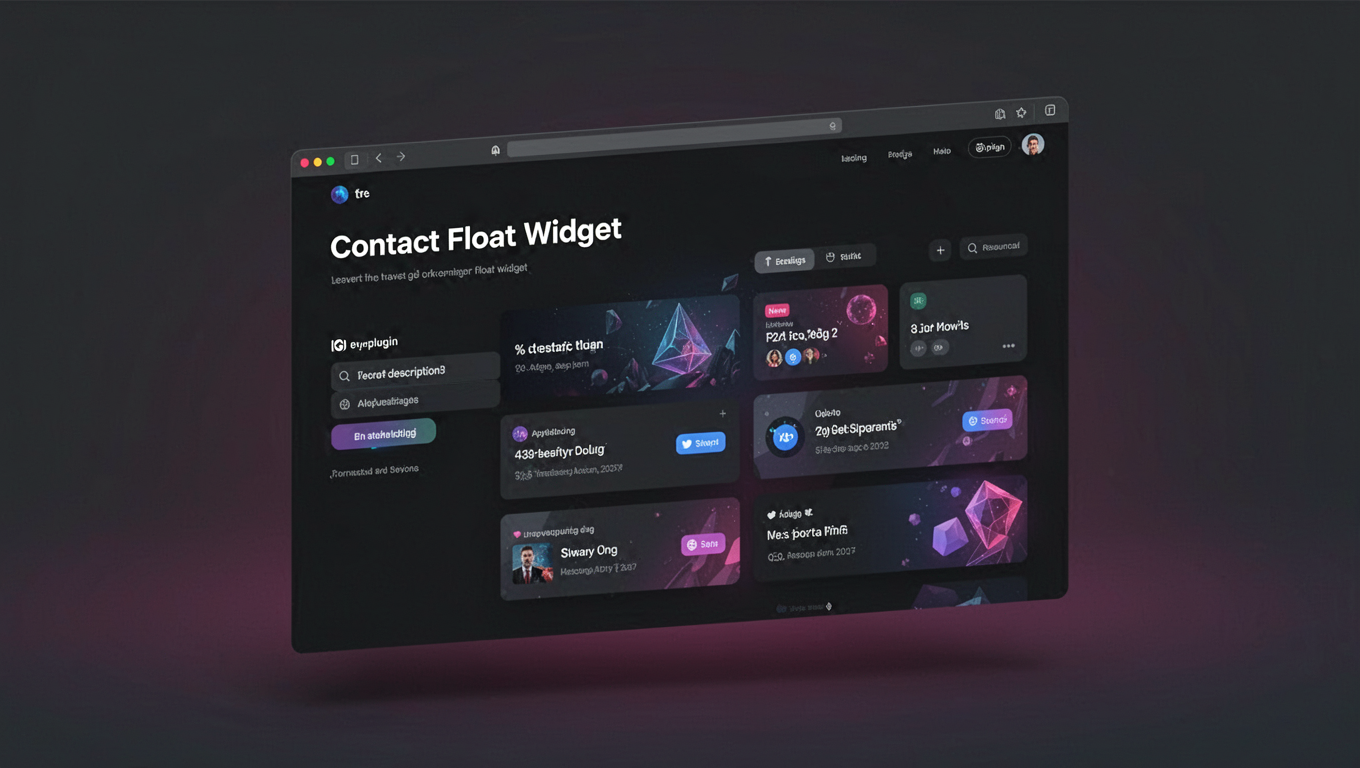 Preview of Contact Float Widget
