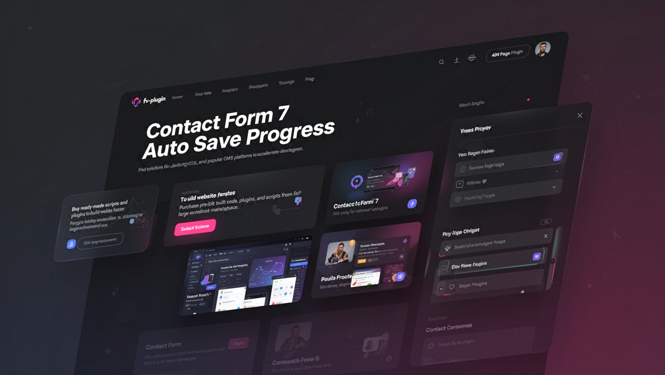 Preview of Contact Form 7 Auto Save Progress
