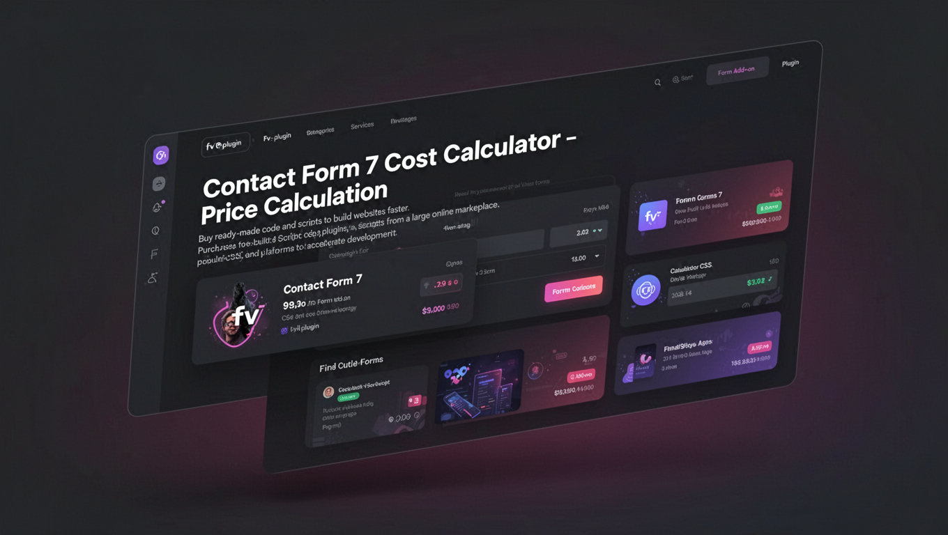 Preview of Contact Form 7 Cost Calculator - Price Calculation