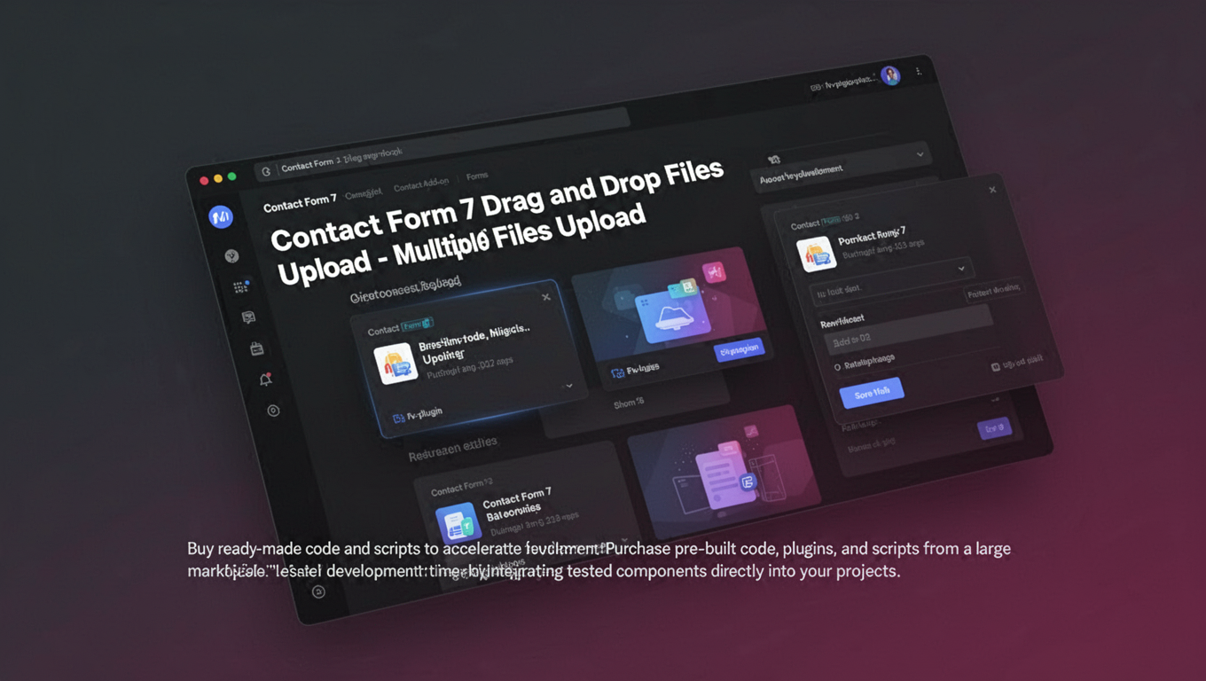 Preview of Contact Form 7 Drag and Drop FIles Upload  - Multiple Files Upload