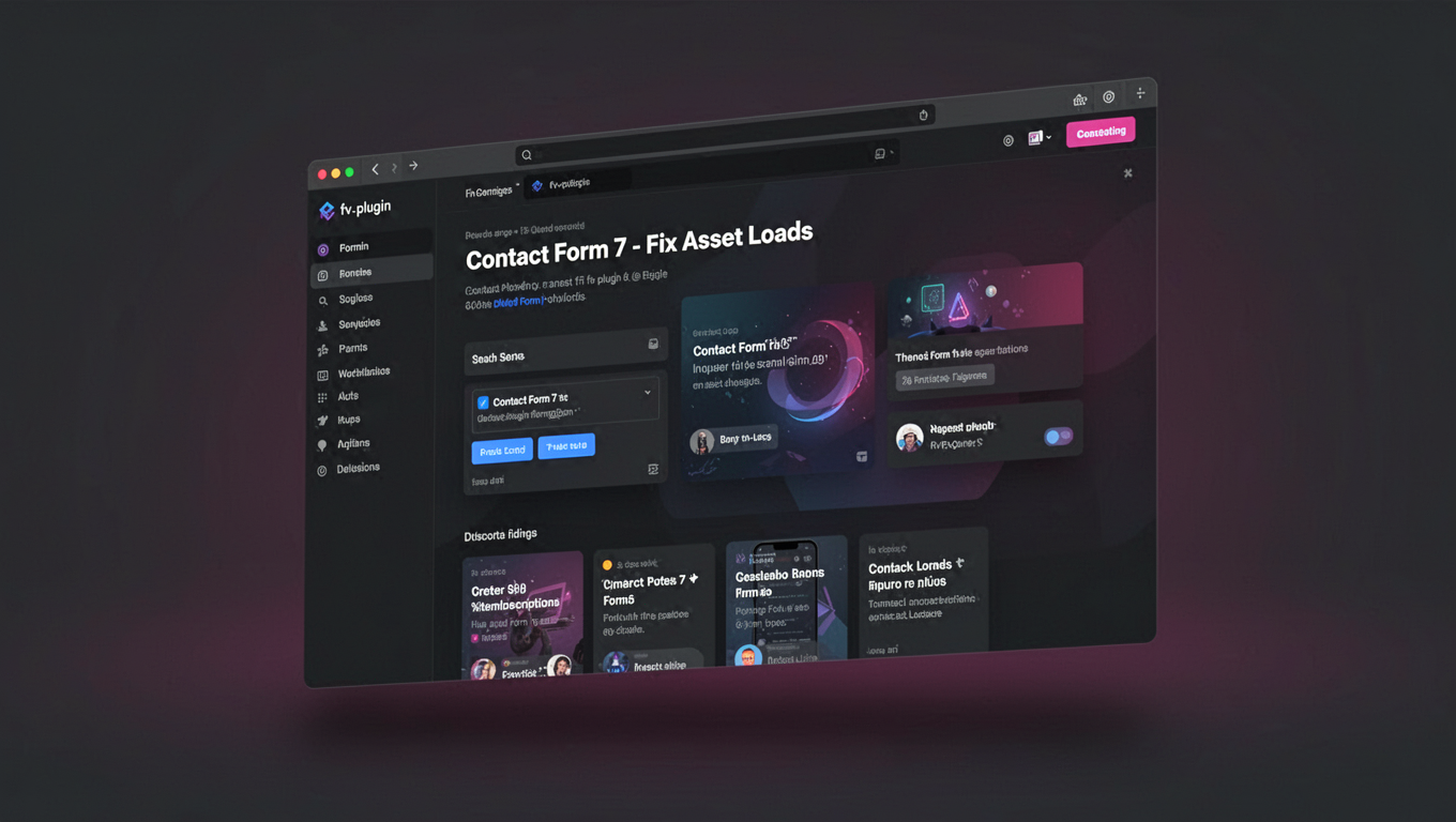Preview of Contact Form 7 - Fix Asset Loads