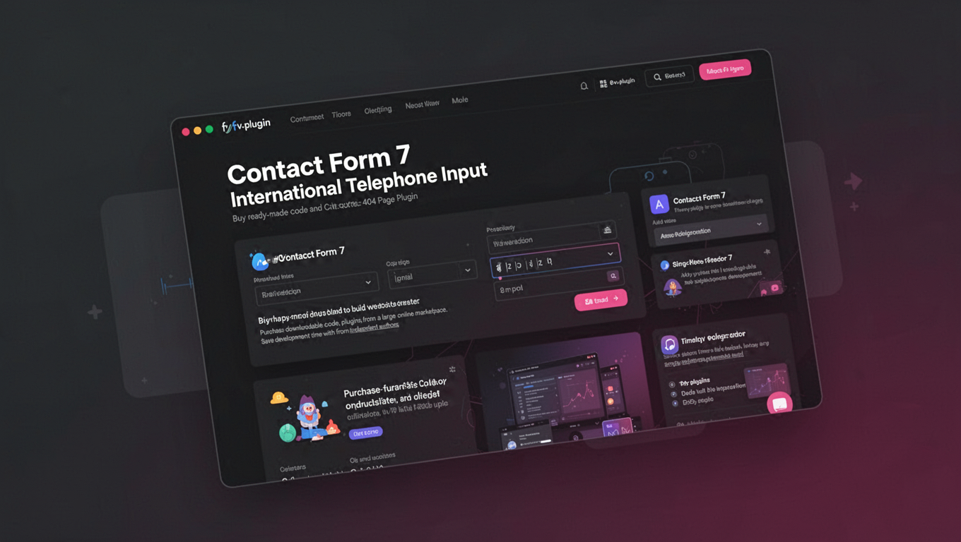 Preview of Contact Form 7 International Telephone Input