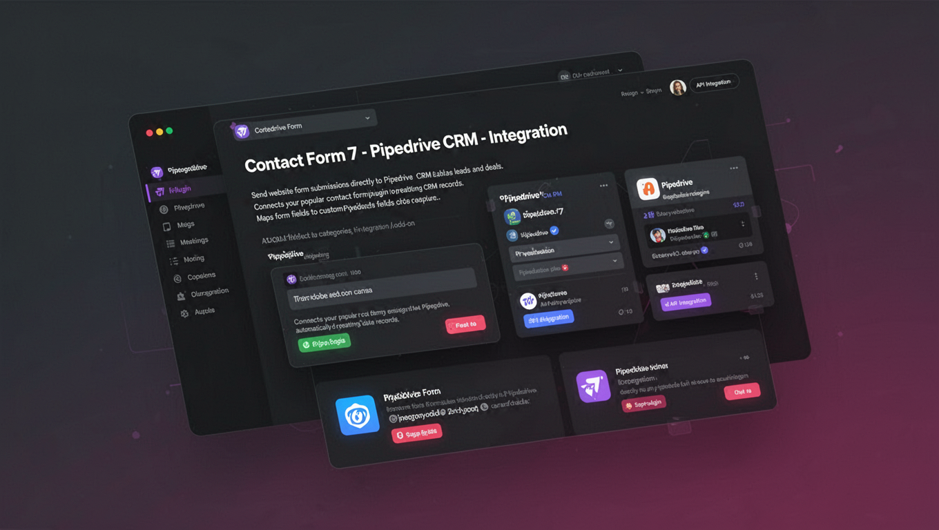 Preview of Contact Form 7 - Pipedrive CRM - Integration