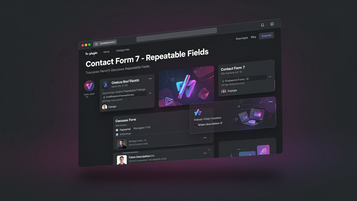 Preview of Contact Form 7 - Repeatable Fields