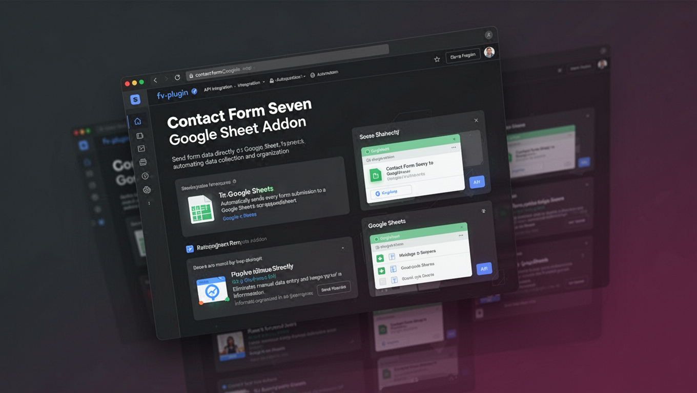 Preview of Contact Form Seven Google Sheet Addon