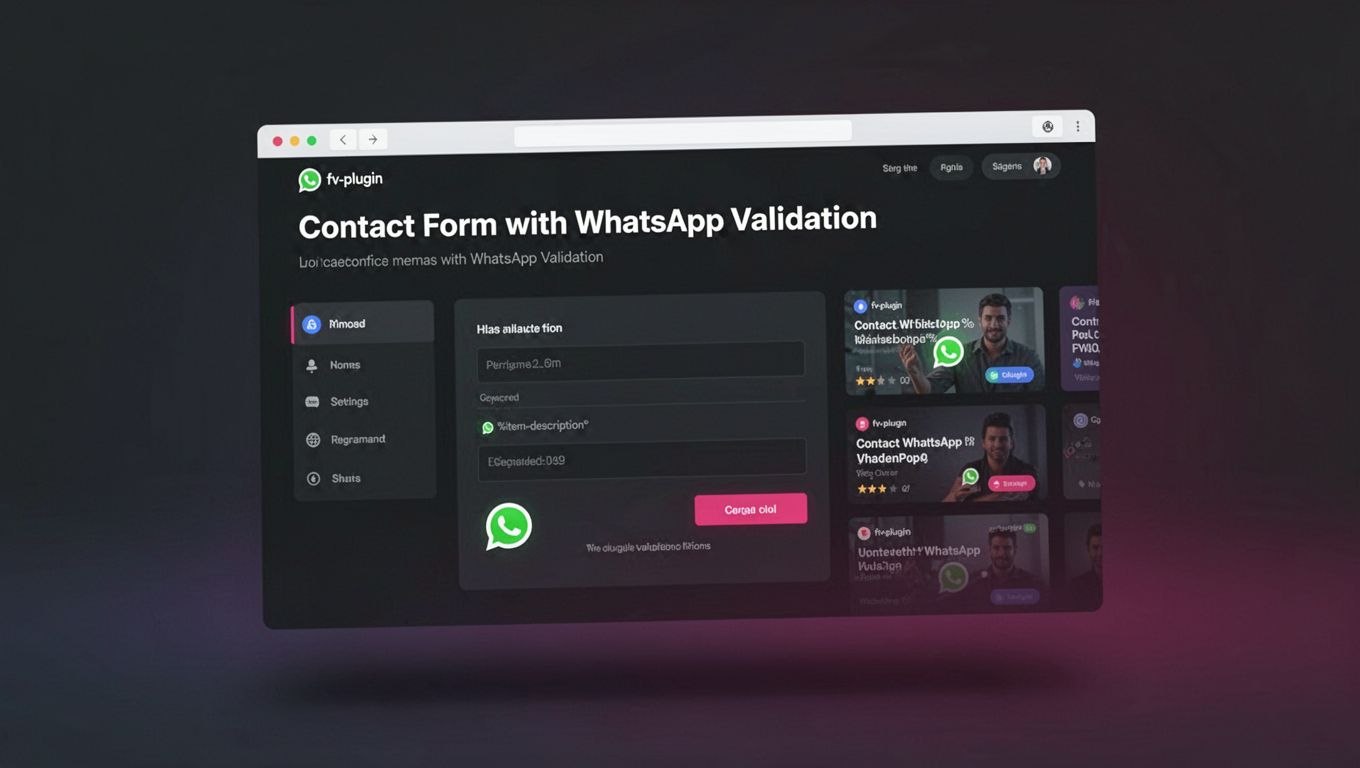 Preview of Contact Form with WhatsApp Validation
