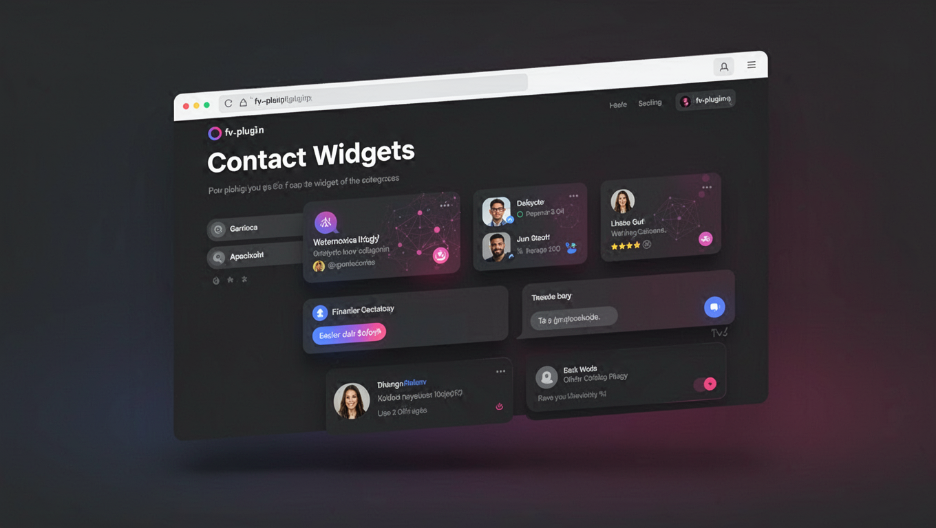 Preview of Contact Widgets