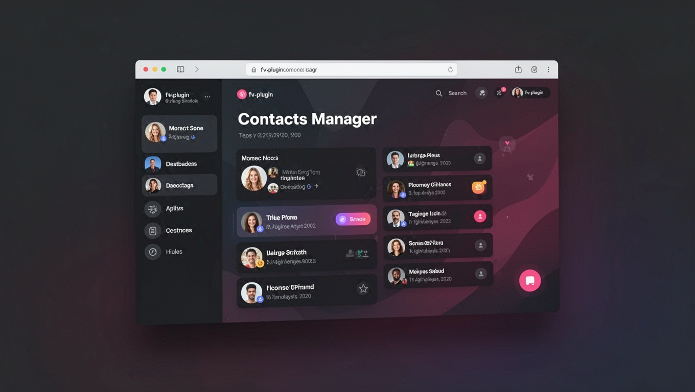 Preview of Contacts Manager
