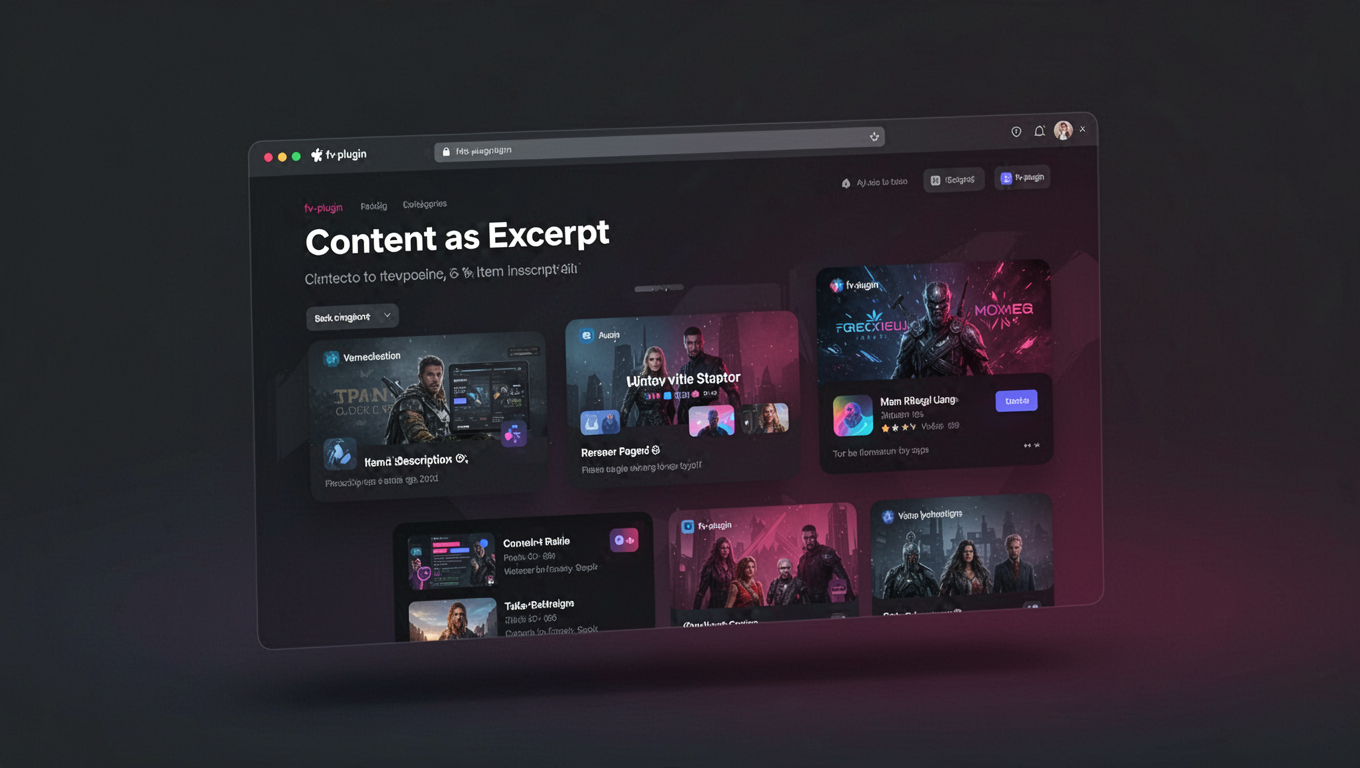 Preview of Content as Excerpt
