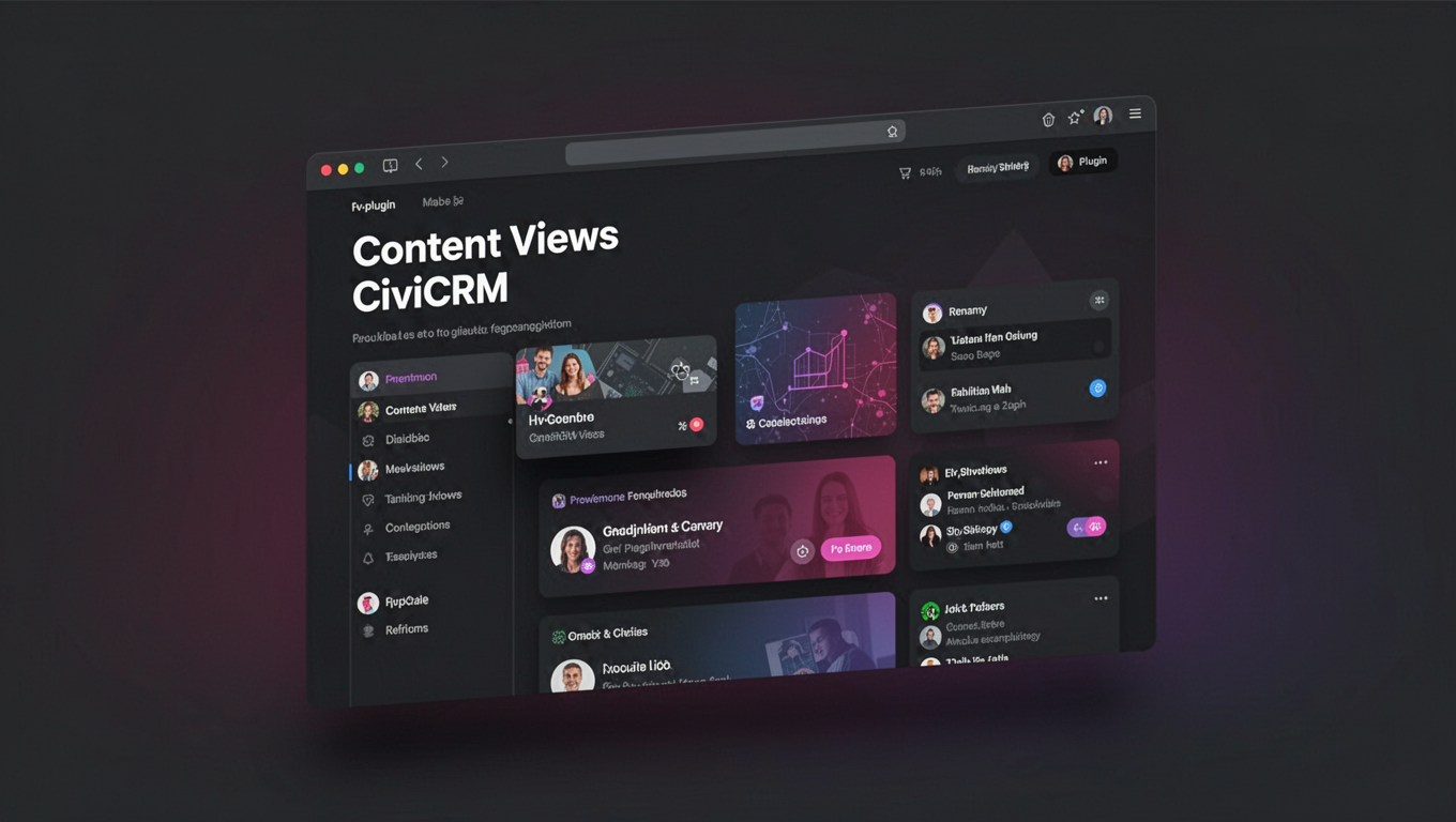 Preview of Content Views CiviCRM