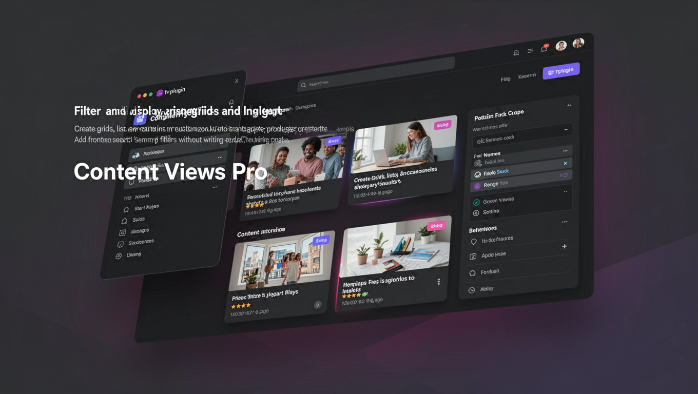 Preview of Content Views Pro