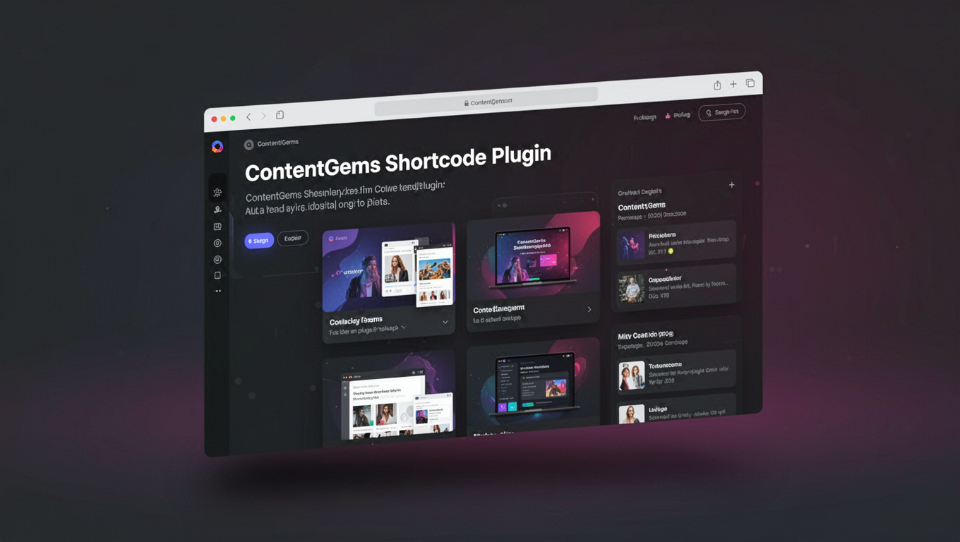 Preview of ContentGems Shortcode Plugin